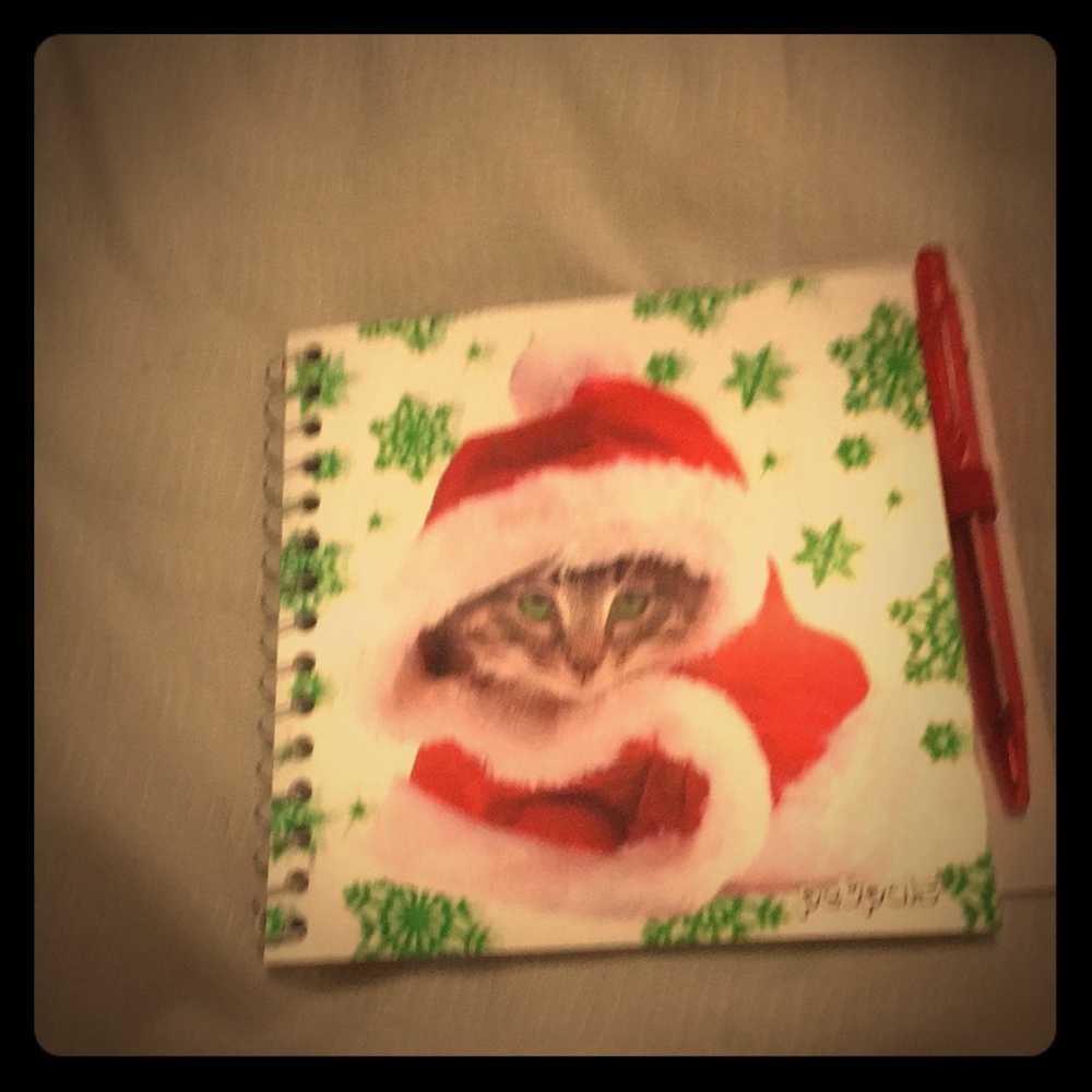 Cute little Kitty Cat notepad (Pen included)